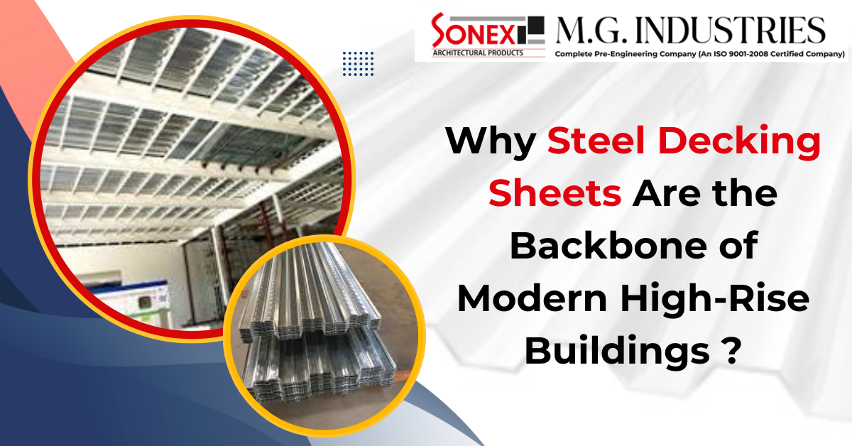 Steel decking sheets